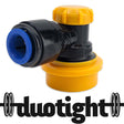 duotight 9.5mm Ball Lock Disconnect Black and Yellow Liquid