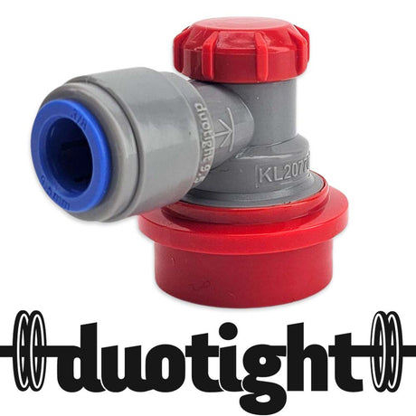 duotight 9.5mm ball lock disconnect grey red gas