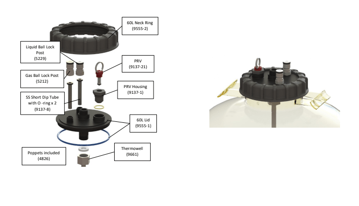 Fermenter Apollo Snub Nose and Keg Kit