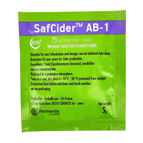Fermentis SafCider AB-1 Yeast 5g