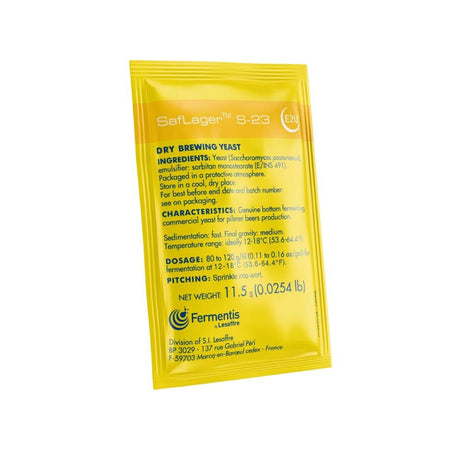 Fermentis SafLager S-23 yeast, 11.5g