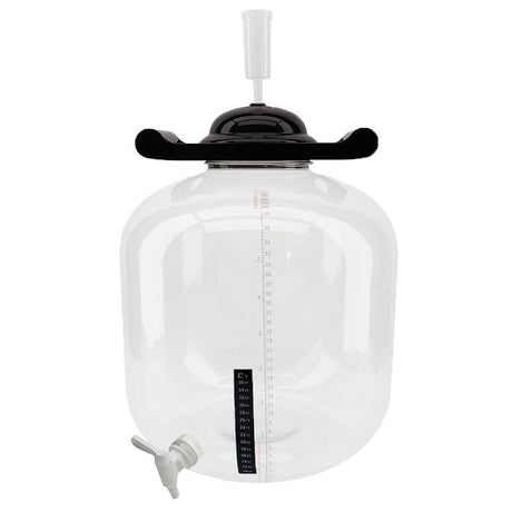 FermZilla Flat Bottom 30L fermenter with airlock, tap and sticker thermometer
