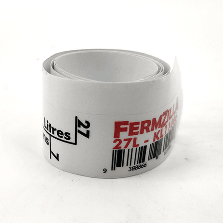 Replacement graduation sticker for FermZilla 27L Conical