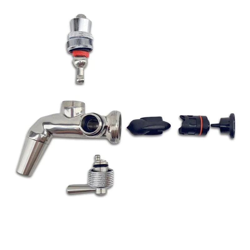 Flow Control Kegerator Tap Stainless Steel Nukatap - Distillery King Australia