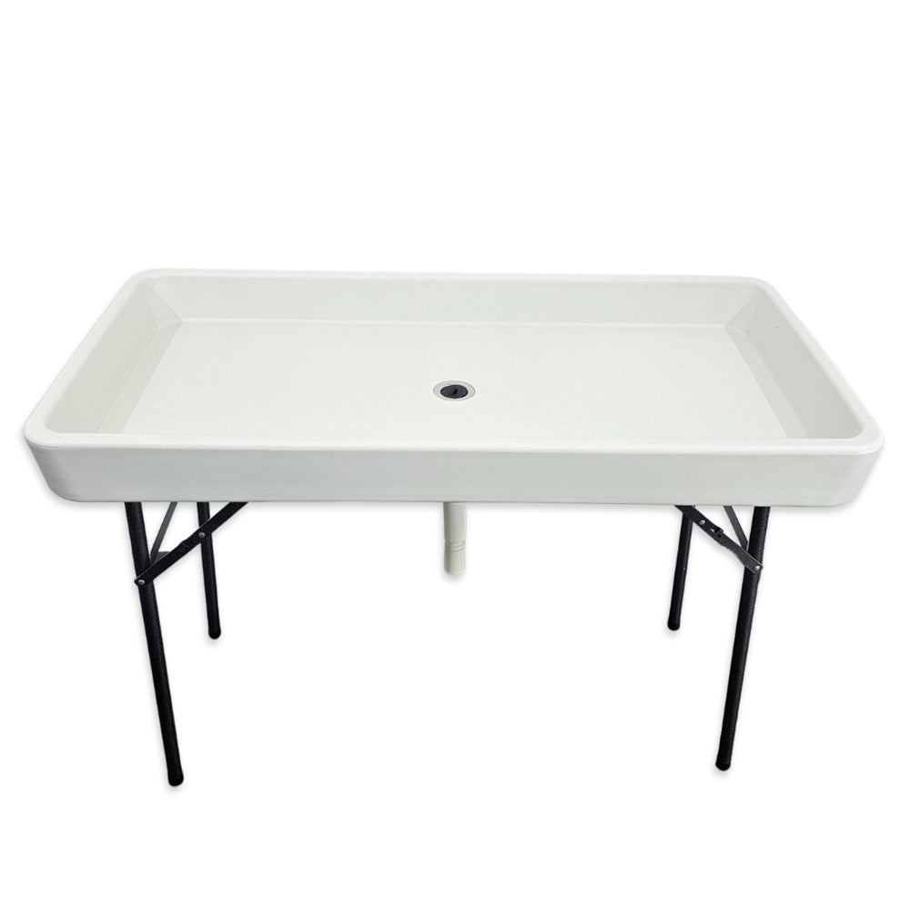 Folding Ice Buffet Table Plastic Trestle Open Beverage Cooler