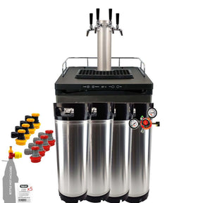 Four Tap Series X Kegerator Homebrew Mega Pack