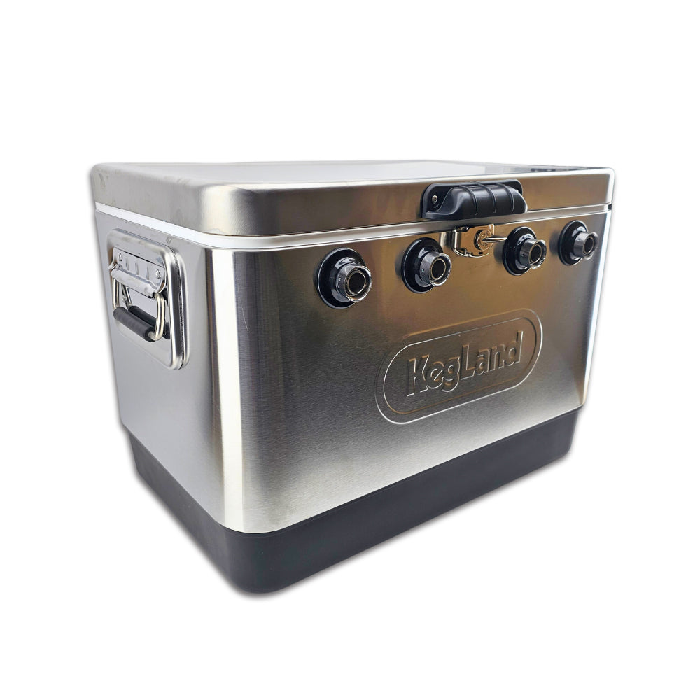 Four tap stainless steel jockey box starter kit
