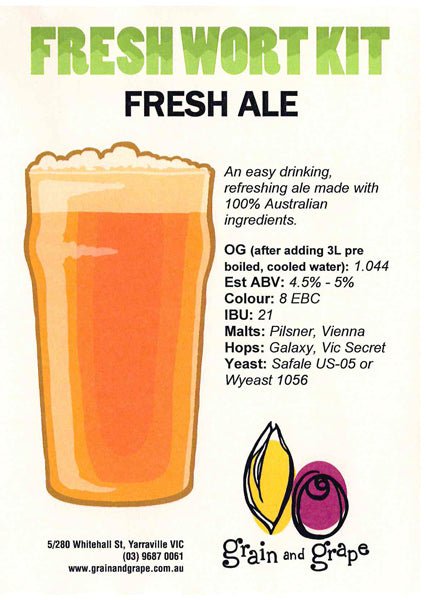 Fresh Aussie Ale fresh wort kit