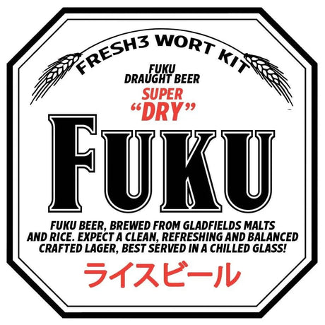Fresh Wort Kit - Fresh3 FUKU Super Dry - Craft Lager - Distillery King Australia