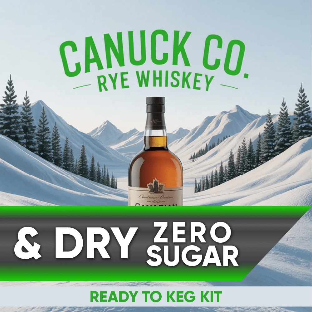 G2 Canuck Co. rye whiskey and dry ginger ale zero sugar ready-to-keg kit