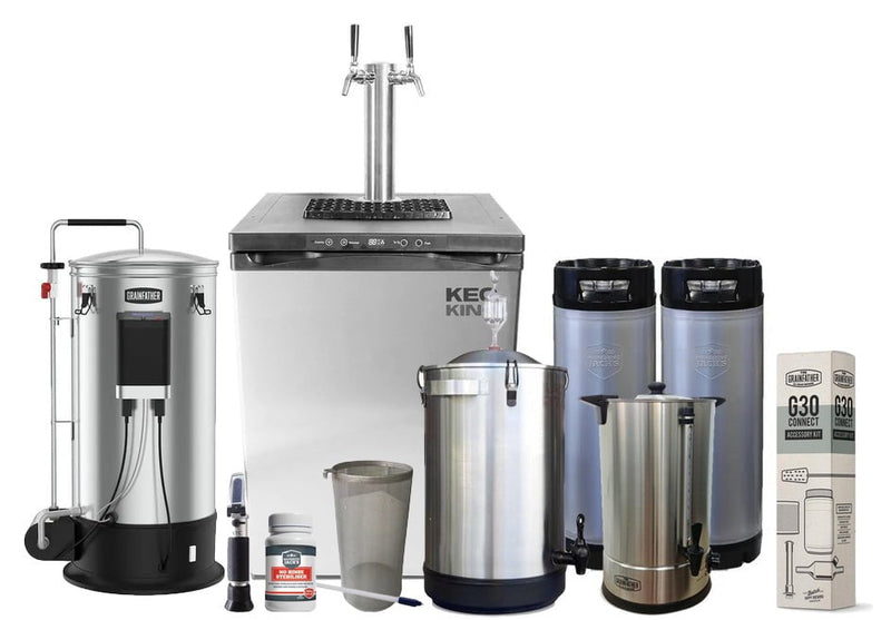 G30v3 STARTER BREWERY: Grainfather G30v3 + Counterflow Chiller Complete Brewery - Distillery King Australia