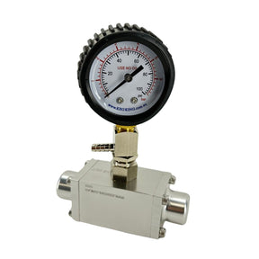 Gas Master Compact Regulator Package - Gauge, Tee & Type 30 Nut