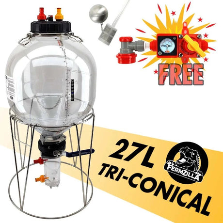 Gen3 27L FermZilla Tri - Conical Complete Pressure Brewing Kit - Distillery King Australia