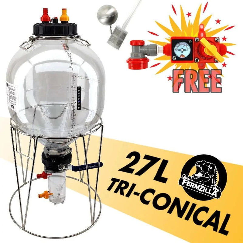 Gen3 27L FermZilla Tri - Conical Complete Pressure Brewing Kit - Distillery King Australia
