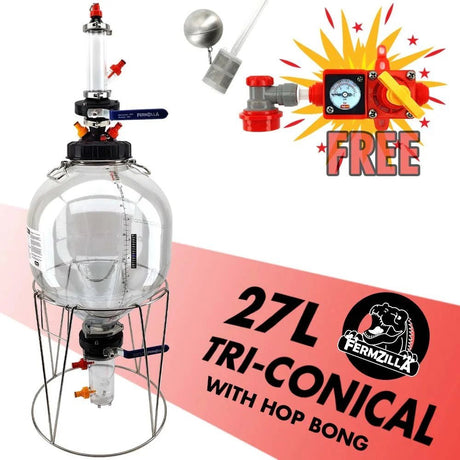 Gen3 27L FermZilla Tri - Conical Hop Bong Complete Pressure Brewing Kit - Distillery King Australia