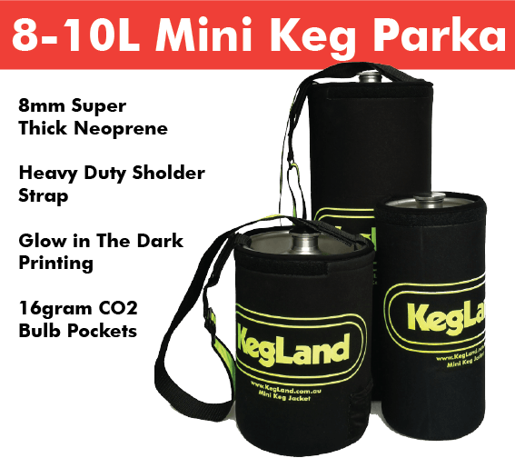 Glow in the dark mini keg parka 8L-10L