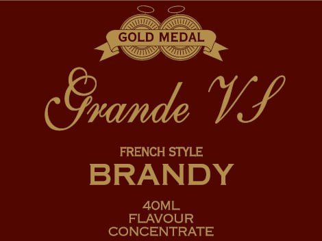 Gold Medal Collection Brandy Grande VS 40mL Spirit Essence (Flavours 2.25L of Neutral Spirit) - Distillery King Australia