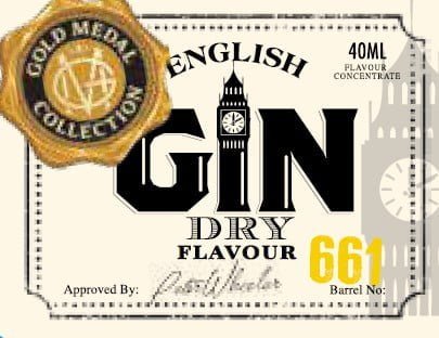 Gold Medal Collection Gin English Dry Essence 40mL Spirit Essence (Flavours 1.125L of Neutral Spirit) - Distillery King Australia