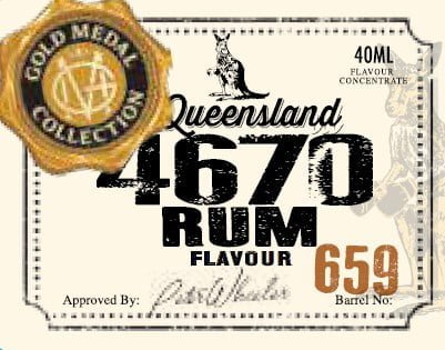 Gold Medal Collection Rum Queensland 4670 40mL Spirit Essence (Flavours 1.125L of Neutral Spirit) - Distillery King Australia