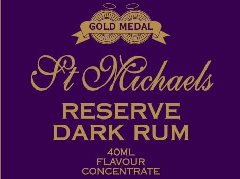 Gold Medal Collection Rum St Michaels Dark 40mL Spirit Essence (Flavours 2.25L of Neutral Spirit) - Distillery King Australia