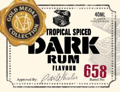 Gold Medal Collection Rum Tropical Spiced Dark 40mL Spirit Essence (Flavours 1.125L of Neutral Spirit) - Distillery King Australia