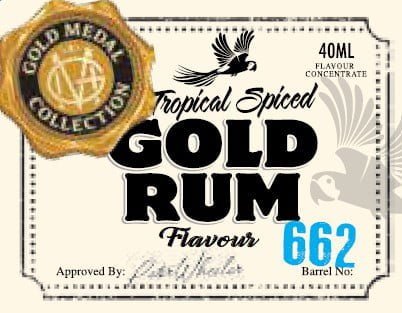 Gold Medal Collection Rum Tropical Spiced Gold 40mL Spirit Essence (Flavours 1.125L of Neutral Spirit) - Distillery King Australia