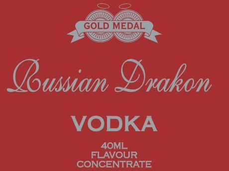 Gold Medal Collection Vodka Russian Drakon 40mL Spirit Essence (Flavours 2.25L of Neutral Spirit) - Distillery King Australia
