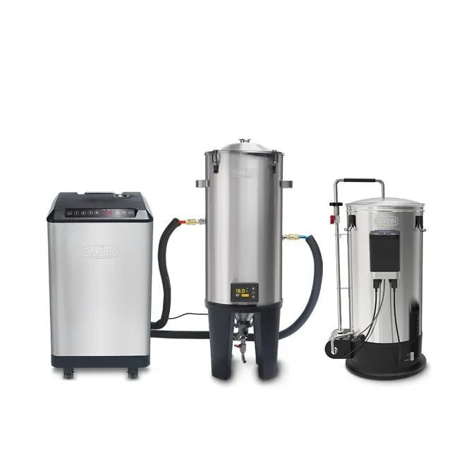 Grainfather Advanced Brewery: Grainfather G30v3 + Counterflow Chiller, NEW Conical Fermenter PRO GF30 with Wireless Controller & Glycol Chiller GC4 - Distillery King Australia