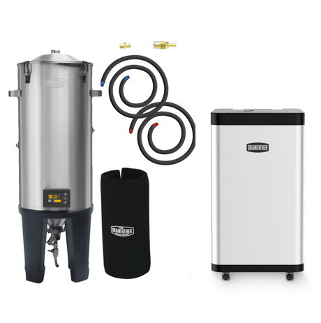 Grainfather Conical Fermenter PRO GF30 with Wireless Controller, Glycol Chiller GC2 & Conical Coat - Distillery King Australia