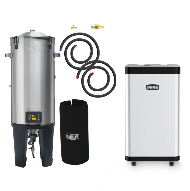 Grainfather Conical Fermenter PRO GF30 with Wireless Controller, Glycol Chiller GC2 & Conical Coat - Distillery King Australia