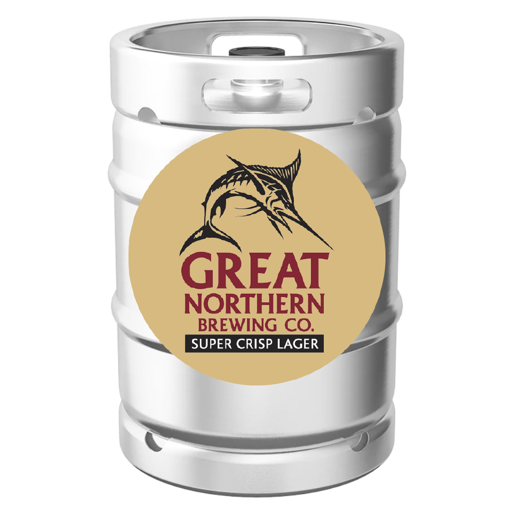 Great Northern Super Crisp Lager 50L stainless steel keg