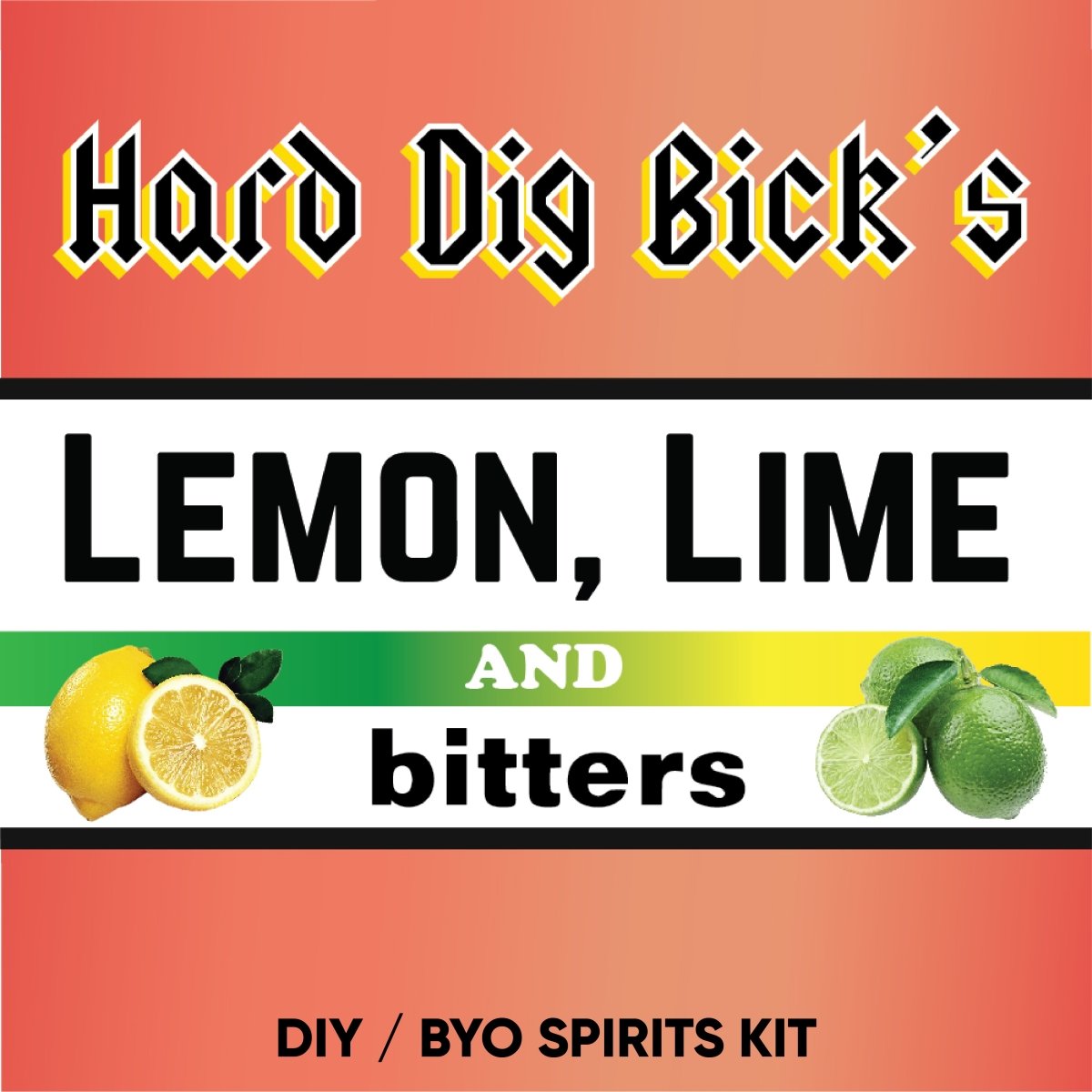 Hard Dig Bick's Lemon Lime and Bitters DIY BYO spirits keg kit