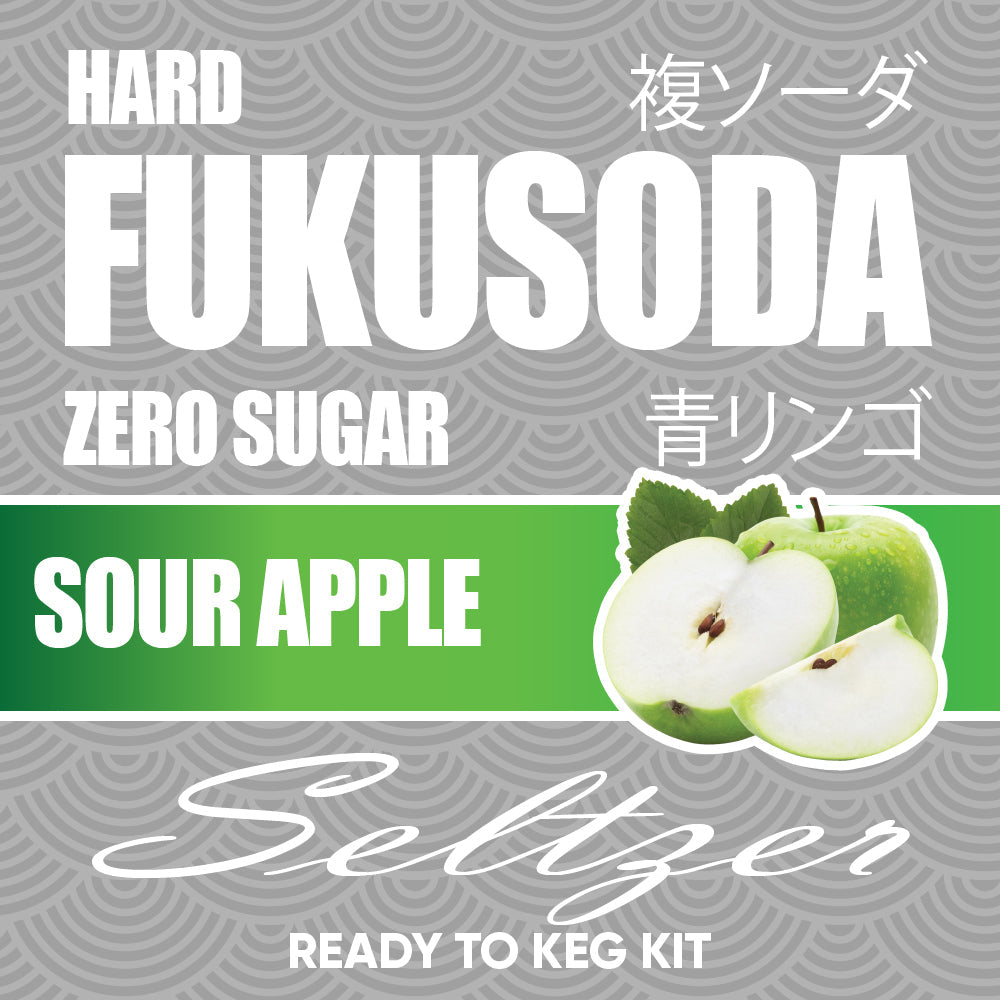 Hard FUKUSODA Sour Apple Zero Sugar Ready to Keg Kit