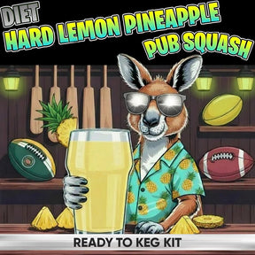 Diet hard lemon pineapple pub squash ready-to-keg kit