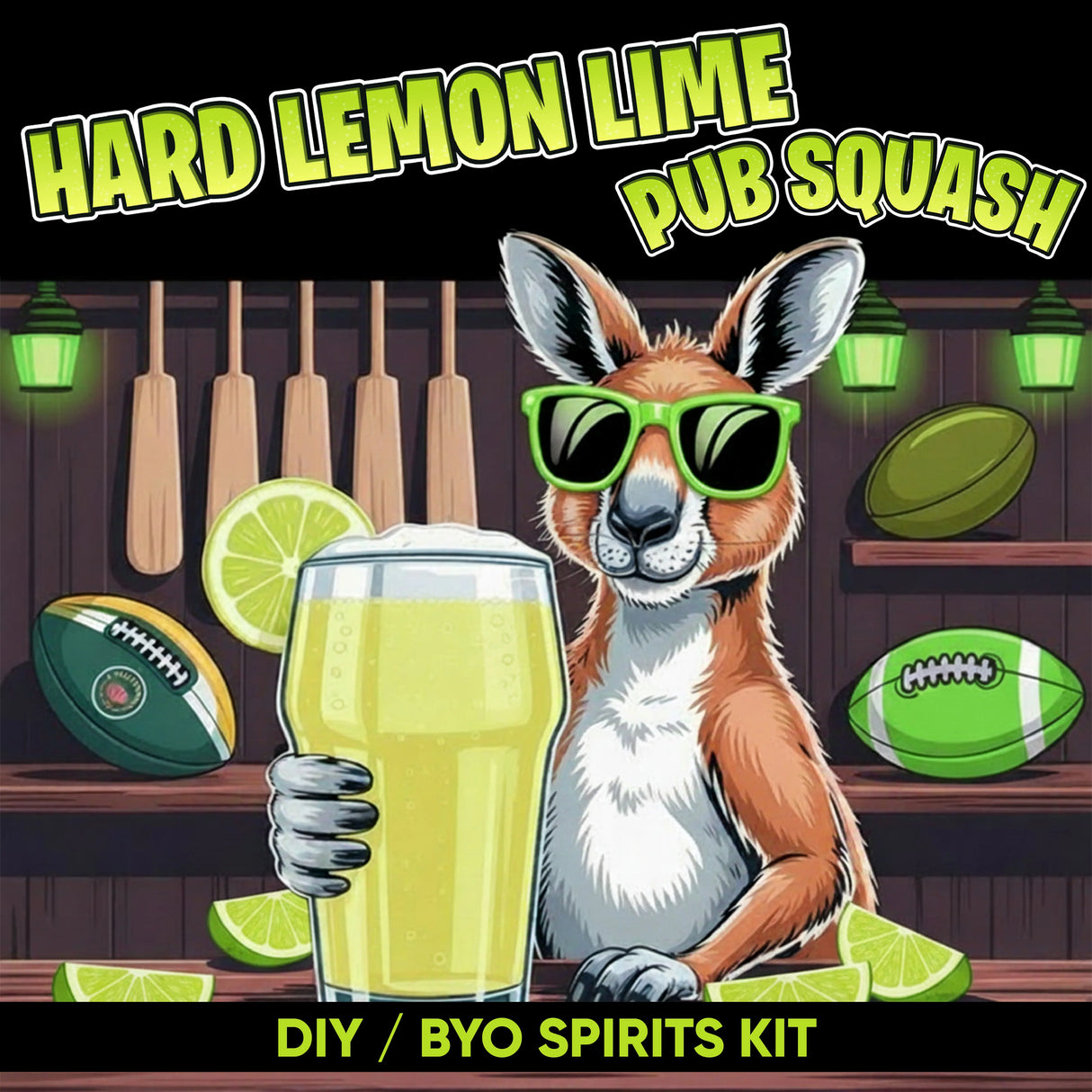 Hard Lemon-Lime Pub Squash DIY BYO keg mix kit