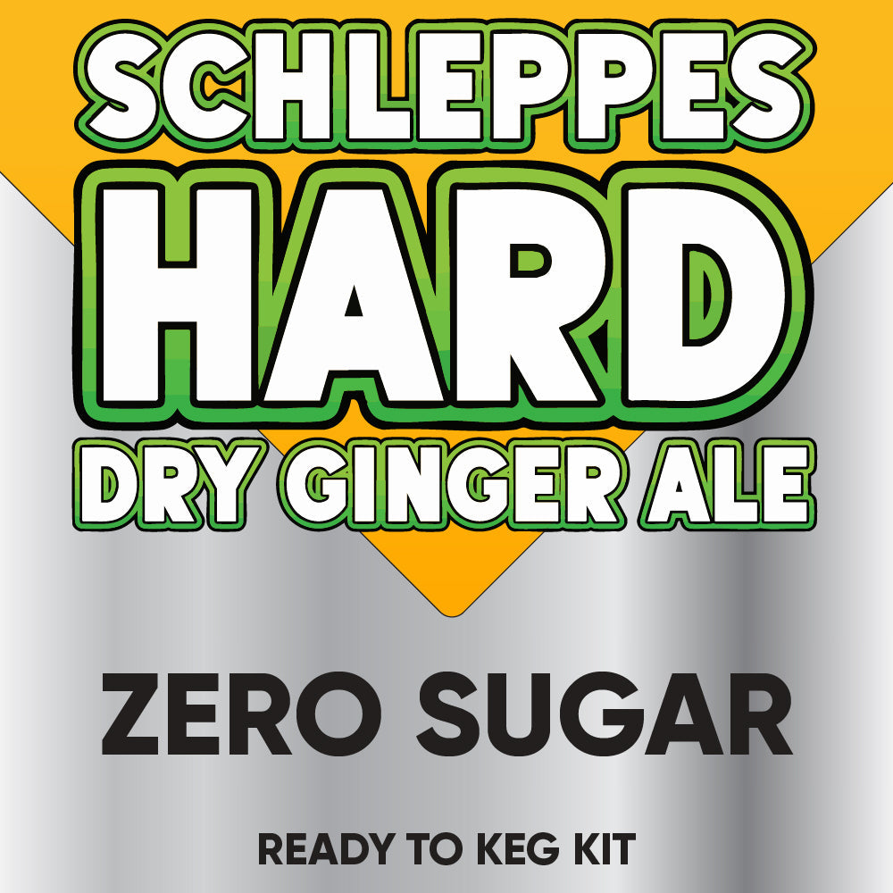 Hard Schleppes Dry Ginger Ale Zero Sugar Ready to Keg Kit