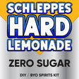 Hard Schleppes Lemonade Zero Sugar DIY BYO spirits keg mix kit