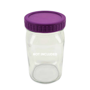 Haul Mason Jar Leak-Proof Lids 6 Pack Purple