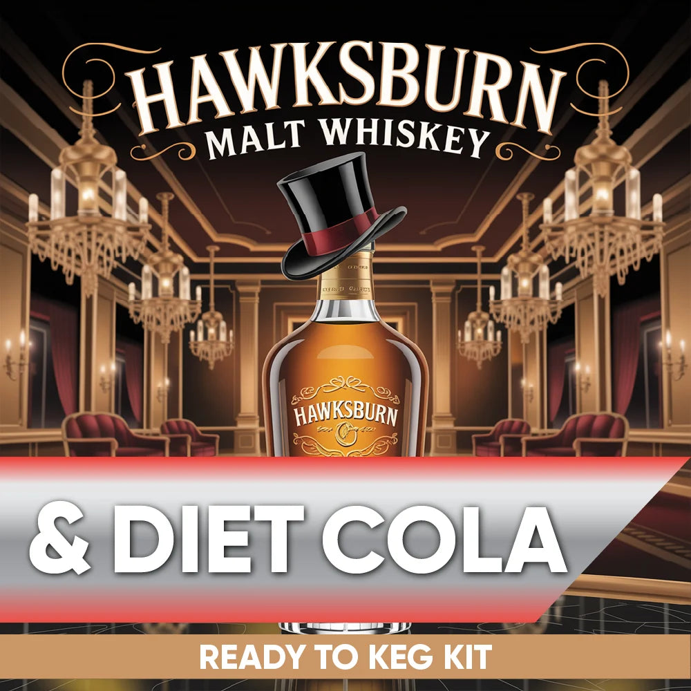 Hawksburn Malt Whiskey and Diet Cola ready-to-keg kit