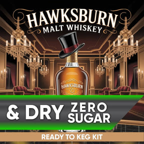 Hawksburn Malt Whiskey and Dry Zero Sugar Ready to Keg Kit