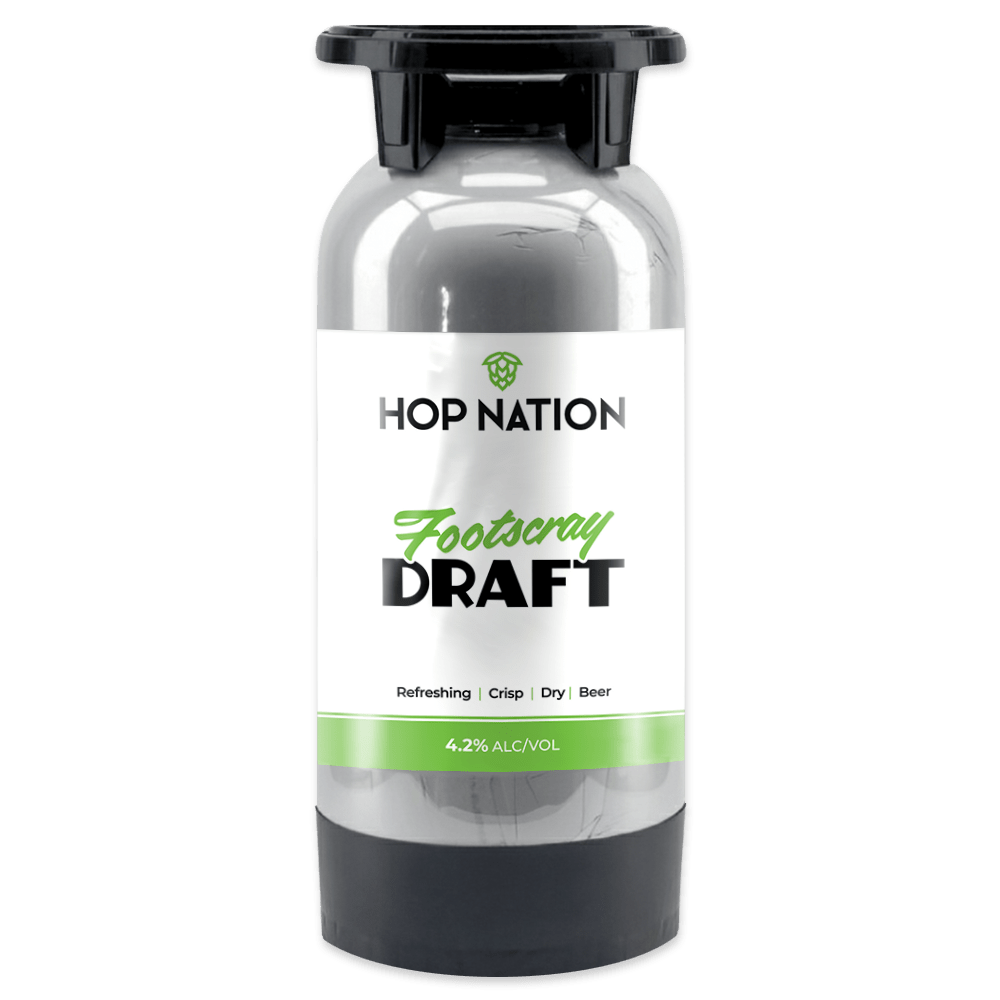 Hop Nation Footscray Draft lager 20L A-type keg
