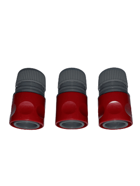Three plastic hose connectors for condenser fittings