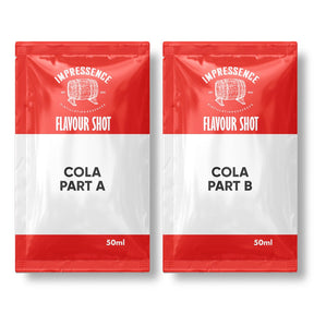 Impressence Cola flavour shot two-part kit