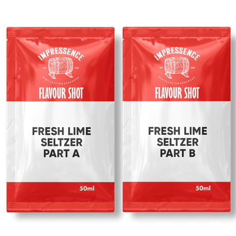 Impressence fresh lime seltzer flavour shot part A and B