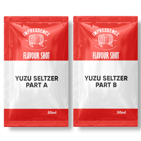 Impressence yuzu seltzer flavour shot part A and B