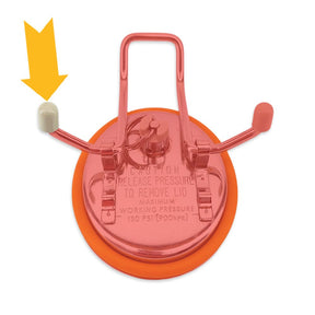 Replacement foot for ball lock keg lid