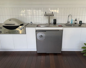 Kegmaster Outdoor Kegerator Solstice Under Bench Kegerator Fridge with Double Tap 2 Taps - Distillery King Australia