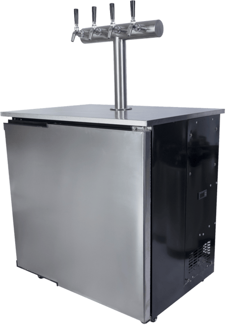 Kegmaster Outdoor Kegerator Solstice Under Bench Kegerator Fridge with Quadruple Tap 4 Taps - Distillery King Australia
