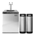 Kegmaster Premium XL 2 tap kegerator with two kegs