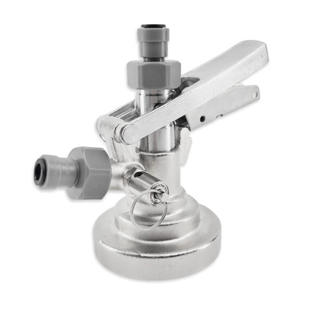 KeyKeg coupler with pressure relief valve